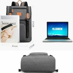 Kopen 🧨 Merkloos Rugzak - 15.6 Inch Laptoptas - Rugzakken - Kerstmis - Kerstfeest - 🎅 Christmas Gift - Waterdichte - Met Laptopvak - Heren - Dames - Jongens - Meisjes - Grijs - Zwart 🔥 -Samsonite Winkel 550x549 2
