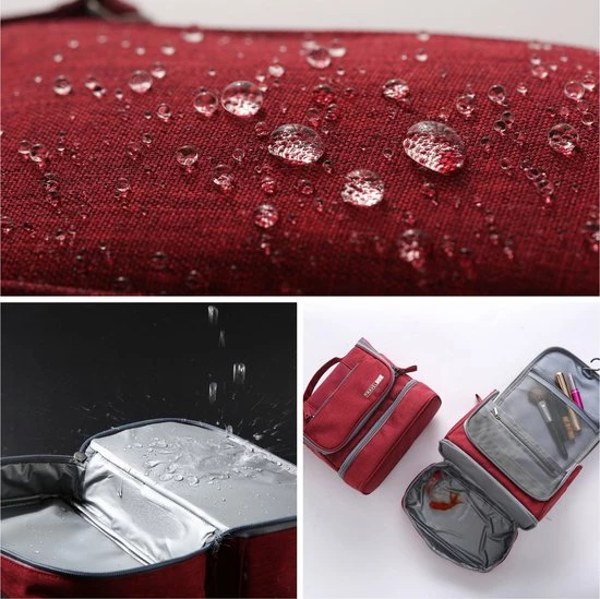 Goedkoopste ๐ Rainbecom Toilettassen - Beautycases - Toilettas Met Haak - Reis Organizer - Rood ๐ฅฐ 6 Goedkoopste ๐ Rainbecom Toilettassen - Beautycases - Toilettas Met Haak - Reis Organizer - Rood ๐ฅฐ - Afbeelding 4