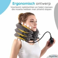 Korting 🔔 Good4You Memory Foam Reiskussen - Traagschuim Nek Kussen - Comfort Reiskussentje - Travel Pillow - Neksteun Voor Reis, Vliegtuig Of Auto - U-Vorm – Grijs 🎉 -Samsonite Winkel 550x550 19
