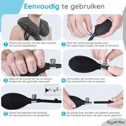 Korting 🔔 Good4You Memory Foam Reiskussen - Traagschuim Nek Kussen - Comfort Reiskussentje - Travel Pillow - Neksteun Voor Reis, Vliegtuig Of Auto - U-Vorm – Grijs 🎉 -Samsonite Winkel 550x550 20