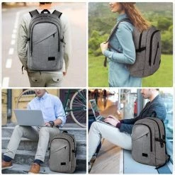 Nieuw ⭐ Kono Rugzak - Laptoptas 15 6 Inch - Rugtas Voor Mannen/Vrouwen - Schooltas Met USB Poort- Tas Voor School, Werk En Reizen - Blauw (E6715 NY) 👍 -Samsonite Winkel 550x550 211