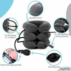 Korting 🔔 Good4You Memory Foam Reiskussen - Traagschuim Nek Kussen - Comfort Reiskussentje - Travel Pillow - Neksteun Voor Reis, Vliegtuig Of Auto - U-Vorm – Grijs 🎉 -Samsonite Winkel 550x550 22