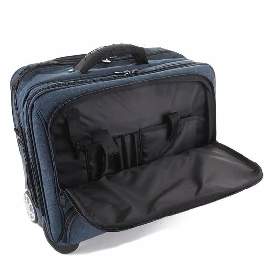 Goedkoopste ๐ Dermata Business Laptop Trolley Canvas 3456CV Petrol โค๏ธ 9 Goedkoopste ๐ Dermata Business Laptop Trolley Canvas 3456CV Petrol โค๏ธ - Afbeelding 7