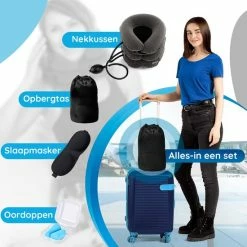 Korting 🔔 Good4You Memory Foam Reiskussen - Traagschuim Nek Kussen - Comfort Reiskussentje - Travel Pillow - Neksteun Voor Reis, Vliegtuig Of Auto - U-Vorm – Grijs 🎉 -Samsonite Winkel 550x550 25