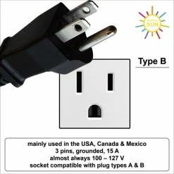 Flash-uitverkoop ⭐ Colorful Sun® Universele Wereldstekker - Amerika, China - Reisstekker Type A & B - 1 Stuk - Europa(EU) / UK / US / AU / FR / IT Naar USA, VS, Amerika, Canada, Mexico, Japan En China - Gratis Kabel Organiser - Wit ❤️ -Samsonite Winkel 550x550 334