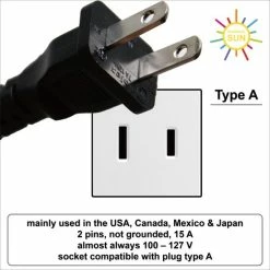 Flash-uitverkoop ⭐ Colorful Sun® Universele Wereldstekker - Amerika, China - Reisstekker Type A & B - 1 Stuk - Europa(EU) / UK / US / AU / FR / IT Naar USA, VS, Amerika, Canada, Mexico, Japan En China - Gratis Kabel Organiser - Wit ❤️ -Samsonite Winkel 550x550 335