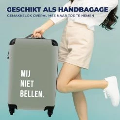 Beste deal 🥰 MuchoWow® Koffer - Quotes - Spreuken - Mij Niet Bellen. - Groen - Past Binnen 55x40x20 Cm En 55x35x25 Cm - 👜 Handbagage - Trolley - Fotokoffer 👏 10 Beste deal 🥰 MuchoWow® Koffer - Quotes - Spreuken - Mij Niet Bellen. - Groen - Past Binnen 55x40x20 Cm En 55x35x25 Cm - 👜 Handbagage - Trolley - Fotokoffer 👏 -Samsonite Winkel 550x550 519