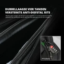 Goedkoop ✔️ Brandie® - Rugzak - Laptop Rugzak Tot 15.6 Inch Voor Unisex - Schooltas - Waterdicht - Anti-diefstal TSA Slot - USB Poort - Met Regenhoes - Schoudertas Voor Reizen En Zakelijk Werk - Gewicht 1.3KG - Maat18*30*47 Inch - Zwart 🔥 -Samsonite Winkel 550x550 732