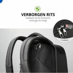 Flash-uitverkoop 🛒 Thuys Anti Diefstal Rugzak - Anti Diefstal Tas USB En AUX - Anti Theft 🎒 Backpack Waterafstotend - Voor 15.6 Inch Laptop - Hoogwaardig 🌟 -Samsonite Winkel 550x550 842