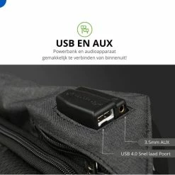 Flash-uitverkoop 🛒 Thuys Anti Diefstal Rugzak - Anti Diefstal Tas USB En AUX - Anti Theft 🎒 Backpack Waterafstotend - Voor 15.6 Inch Laptop - Hoogwaardig 🌟 -Samsonite Winkel 550x550 846
