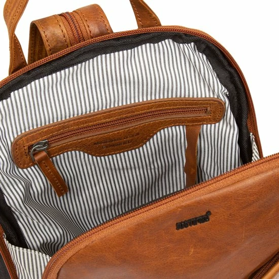 Nieuw 😍 Justified Bags Justified® Nynke - City 🎒 Backpack - Casual - Rugtas - Modern - Cognac ❤️ 5 Nieuw 😍 Justified Bags Justified® Nynke - City 🎒 Backpack - Casual - Rugtas - Modern - Cognac ❤️ - Afbeelding 3