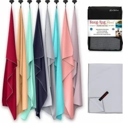 Korting 🎉 Snug Rug - Handdoeken - Microvezel Handdoek - Badhanddoeken - Badlaken - Reishanddoek - Badhanddoek - Badlakens - 80 X 160 Cm - Grijs ⭐ -Samsonite Winkel 550x552 6