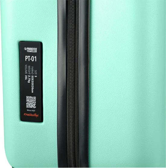 Beste deal π₯° Princess Traveller PT01 - π Handbagagekoffer - Pacific Mint - S - 55cm π 6 Beste deal π₯° Princess Traveller PT01 - π Handbagagekoffer - Pacific Mint - S - 55cm π - Afbeelding 4