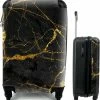 Uitgang 😍 MuchoWow® Koffer - Marmer - Goud - Zwart - Marmerlook - Luxe - Glitter - Past Binnen 55x40x20 Cm En 55x35x25 Cm - 👜 Handbagage - Trolley - Fotokoffer - Cabin Size - Print 🎁 -Samsonite Winkel 550x575 12