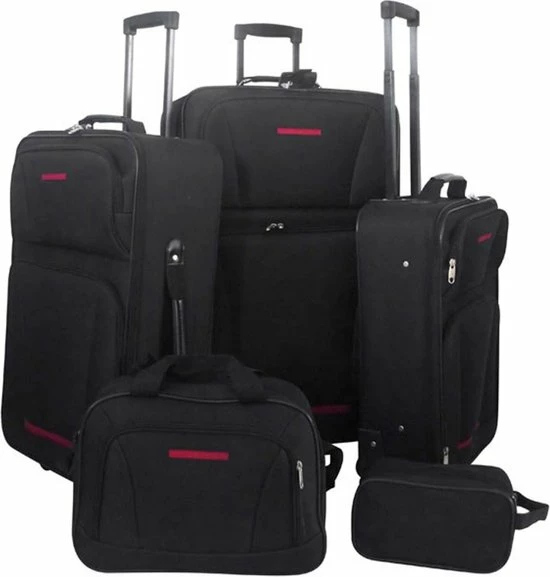 Goedkoop β VidaXL Reisbagage Set Zwart 5-delig 𧨠3 Goedkoop β VidaXL Reisbagage Set Zwart 5-delig π§¨