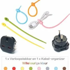 Korting 🤩 Colorful Sun® Universele Wereldstekker - Reisstekker Type E & F - UK Naar EU/ID/KR - 1 Stuk - Engeland, Schotland(UK), Hong Kong, Ierland, Malta, Maleisië, Singapore Naar Europa(EU), Indonesië, Korea - Kinderbeveiliging - Zwart 🥰 -Samsonite Winkel 550x578 3