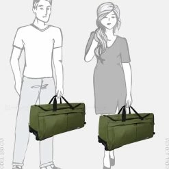 Gloednieuw 💯 Enrico Benetti Amsterdam 35326 Wieltas M - 72,5 Liter - Olijfgroen ⌛ -Samsonite Winkel 550x582 4