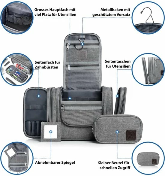 Beste Verkoop โ๏ธ Merkloos Toilettas Voor Heren EN Dames Zwart, LEEG , Ritsvak, Groot, Waterdicht, Voor Koffer, ๐ Handbagage , Toilettas Voor Op Reis ๐ 11 Beste Verkoop โ๏ธ Merkloos Toilettas Voor Heren EN Dames Zwart, LEEG , Ritsvak, Groot, Waterdicht, Voor Koffer, ๐ Handbagage , Toilettas Voor Op Reis ๐ - Afbeelding 9