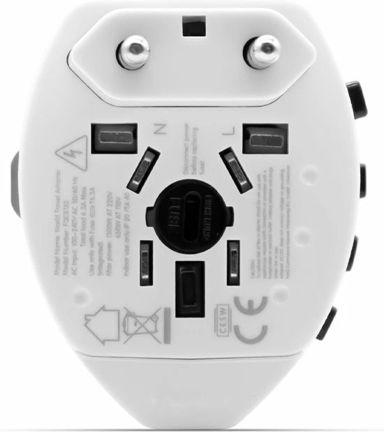 Promo ๐ FlinQ Wereldreisstekker - Stopcontact Buitenland - Reisadapter EU/UK/US/AUS/AFR - Universeel โญ 18 Promo ๐ FlinQ Wereldreisstekker - Stopcontact Buitenland - Reisadapter EU/UK/US/AUS/AFR - Universeel โญ - Afbeelding 16