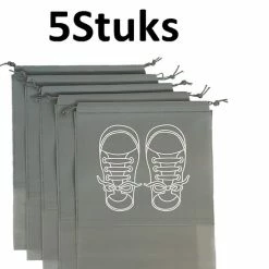 Top 10 😍 SUNMOOL Schoenenzak - Schoenentas - Schoenenzakken - Reis & Opberg Tas Voor Schoenen & Kleding - Waterafstotende Organizer Zak - Grijs - 44 X 32cm - 5Stuks ❤️