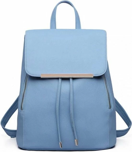 Coupon π Blixt Dames Rugzak - Kunstleer - Rug Zak Voor Dames - Groot Vak - Ritssluiting - Extra Koordjes - Sky Blue π― 3 Coupon π Blixt Dames Rugzak - Kunstleer - Rug Zak Voor Dames - Groot Vak - Ritssluiting - Extra Koordjes - Sky Blue π―