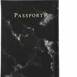 Beste deal ⭐ Whoopdeals Paspoort Cover Marmer Zwart Paspoorthoes Paspoorthouder Paspoort Hoesje Mapje 🔥