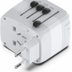 Flash-uitverkoop 🧨 Ar202 Universele Wereldstekker Met 4 USB-C En USB Poorten - Internationale Reisstekker Voor 150+ Landen - EU - Engeland (UK) - Amerika (USA) - Australië - Azië - Zuid Amerika - Reis Adapter - Wereld Stekker - Oplader – Wit 💯 -Samsonite Winkel 550x642 1