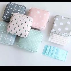 Korting ❤️ Marishop Maandverband Tasje - Make-up Tasje - Handig Opberg Tasje - Dames - Beige Plant 🌟 -Samsonite Winkel 550x643