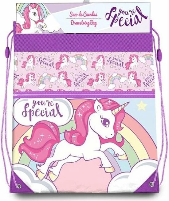 Aanbiedingen β¨ Unicorn You're Special - Gymbag - 42 X 36 Cm - Multi π 4 Aanbiedingen β¨ Unicorn You're Special - Gymbag - 42 X 36 Cm - Multi π - Afbeelding 2