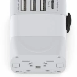 Flash-uitverkoop 🧨 Ar202 Universele Wereldstekker Met 4 USB-C En USB Poorten - Internationale Reisstekker Voor 150+ Landen - EU - Engeland (UK) - Amerika (USA) - Australië - Azië - Zuid Amerika - Reis Adapter - Wereld Stekker - Oplader – Wit 💯 -Samsonite Winkel 550x671 3