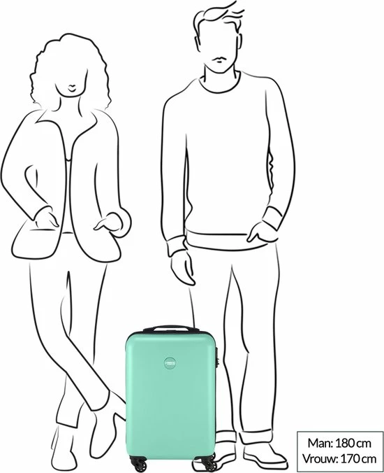 Beste deal π₯° Princess Traveller PT01 - π Handbagagekoffer - Pacific Mint - S - 55cm π 9 Beste deal π₯° Princess Traveller PT01 - π Handbagagekoffer - Pacific Mint - S - 55cm π - Afbeelding 7