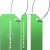 Gloednieuw 😍 Aluminium Bagagelabel Groen – Kofferlabel – Aluminium Bagagelabel Voor Koffer En Bagage – Reislabel – 2 Stuks – Groen - Thousandtravelmiles 😀
