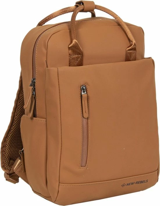 Uitgang 🔥 New Rebels® Harper - Rugtas - Bruin - Waterbestendig - 13.313121087 - 9L - 28x8x38cm - Rugzak / 🎒 Backpack 🔔 3 Uitgang 🔥 New Rebels® Harper - Rugtas - Bruin - Waterbestendig - 13.313121087 - 9L - 28x8x38cm - Rugzak / 🎒 Backpack 🔔