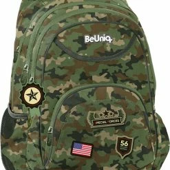 Aanbiedingen 😀 BeUniq Rugzak Camouflage - 41 X 30 X 20 Cm - Polyester ⭐