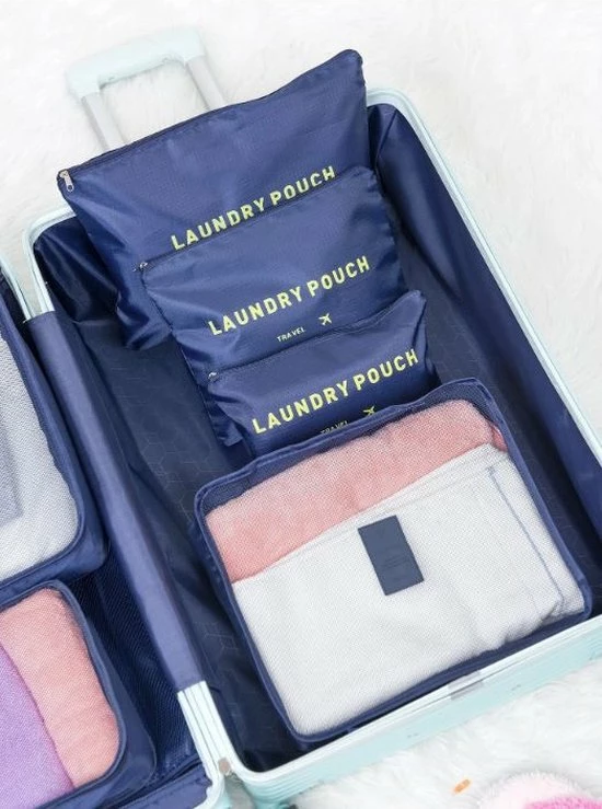 Korting π Jealie Packing Cubes 6-delig - Kleding Organiser Set - Opbergzakken - Reis Zakken - Inpak Kubussen - π Backpack - Reizen - Blauw π₯° 4 Korting π Jealie Packing Cubes 6-delig - Kleding Organiser Set - Opbergzakken - Reis Zakken - Inpak Kubussen - π Backpack - Reizen - Blauw π₯° - Afbeelding 2