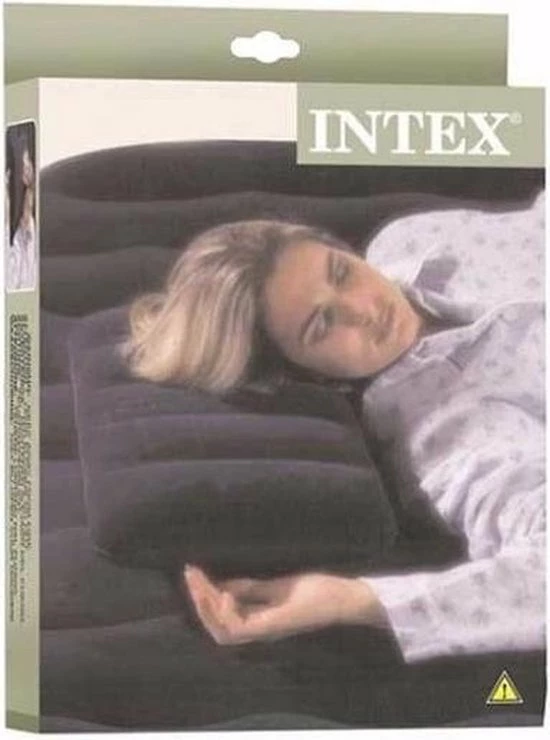 Promo π 2x Intex Opblaasbare Reiskussens Blauw 43 X 28 Cm - Camping/vakantie/vliegtuig Reiskussens π 3 Promo π 2x Intex Opblaasbare Reiskussens Blauw 43 X 28 Cm - Camping/vakantie/vliegtuig Reiskussens π