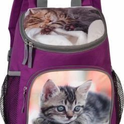 Groothandel 👍 Animal Pictures Peuterrugzak Kittens - 30 X 21 X 11 Cm - Paars 🧨