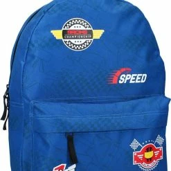 Promo ❤️ Skooter Speed Champion - Rugzak - Schooltas Jongen - Blauw - Race 🔥