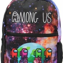 Begroting 🥰 Merkloos Among Us Rugzak 40 Cm | Gymtas – Schooltas - Zwemtas | Impostor | Flexibele Rugzak | Kindertas | Kinder Cadeau ⌛