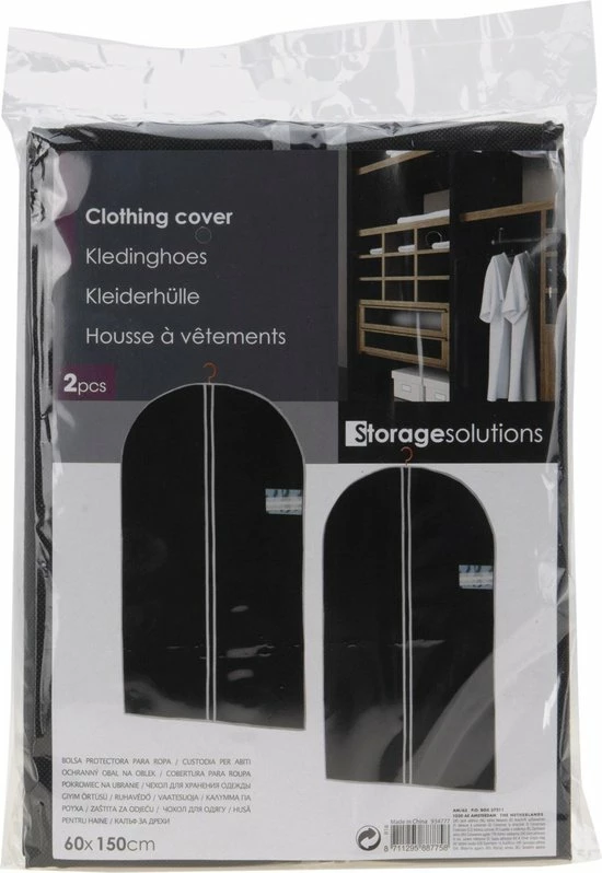 Aanbiedingen π Merkloos Set Van 8x Stuks Zwarte Kledinghoezen 60 X 150 Cm - Kledinghoezen - Bescherm Hoezen Voor Kleding π₯ 5 Aanbiedingen π Merkloos Set Van 8x Stuks Zwarte Kledinghoezen 60 X 150 Cm - Kledinghoezen - Bescherm Hoezen Voor Kleding π₯ - Afbeelding 3