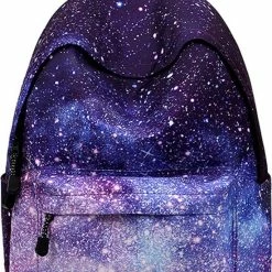 Beste deal 🔔 Merkloos Sterrenhemel Rugzak - Galaxy Rugzak - Student Rugzak - Tiener - Jongen Meisje Laptop Rugzak - Vrijetijdsreistas - Paars ❤️