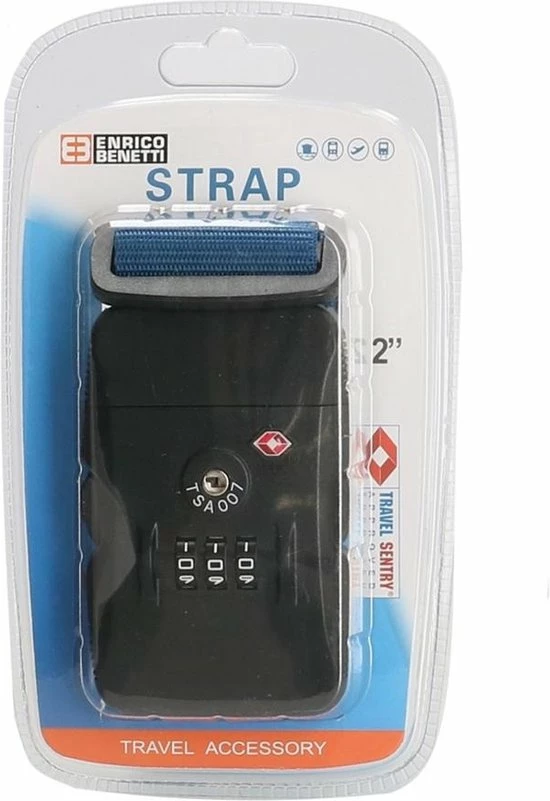 Coupon β¨ Enrico Benetti Travel Accessoires Kofferriem - Blauw π₯ 3 Coupon β¨ Enrico Benetti Travel Accessoires Kofferriem - Blauw π₯