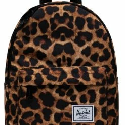 Goedkoop 🎁 Herschel Classic Mini - Leopard Black / The Original 🎒 Backpack, Made 'mini' - Een Kleine Rugzak Voor De Essentials-only - 6.5L Opbergruimte / Met Levenslange Fabrieksgarantie / Limited Lifetime Warranty / Luipaardprint 🎉