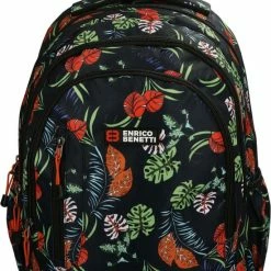 Gloednieuw 🎉 Enrico Benetti Capetown Laptoprugzak 46170 - 15" Laptopvak - 30 Liter - Natuur Print 😉